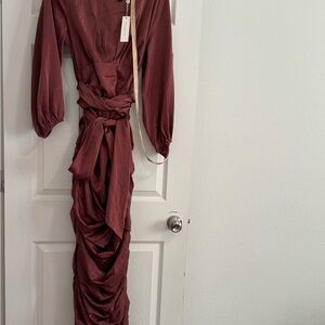 Elegant Mauve Maxi Dress